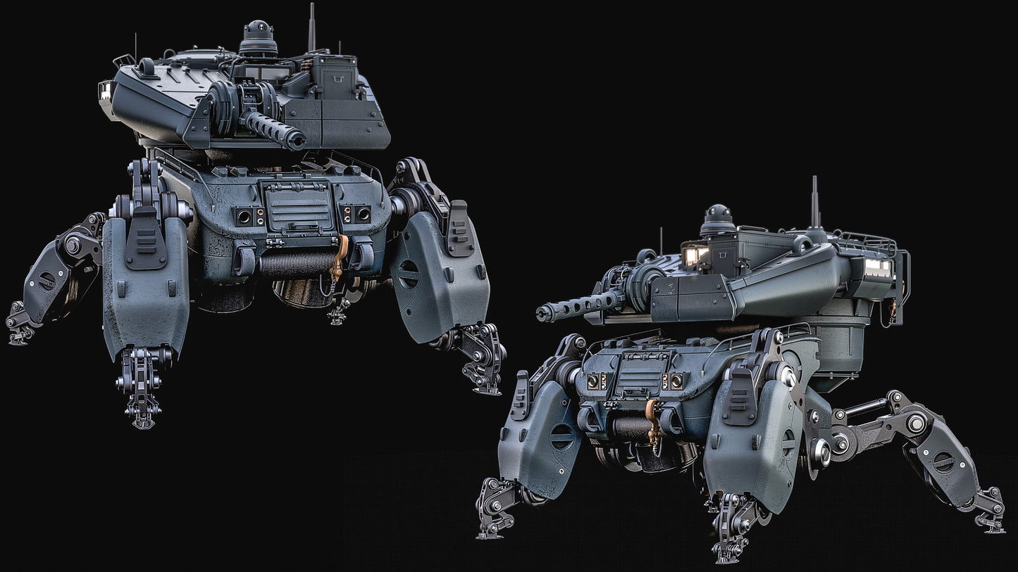 How to Design Realistic Mechs in Blender - Course (Studio License)